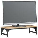 VidaXL Monitorständer 55x23x14 cm, Holzwerkstoff Sonoma-Eiche-farbig