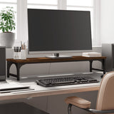VIDAXL Monitor Standard 85x23x15.5 cm verarbeitete Holzbraune -Eichenfarbe