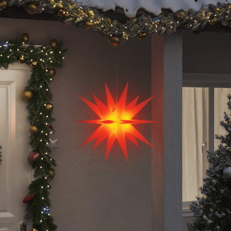 Vidaxx Weihnachtslampe mit LED klappbar 57 cm rot