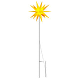 VIDAXL -Weihnachtslampe mit Erdungsnadel und LED faltbar 57 cm Gelb