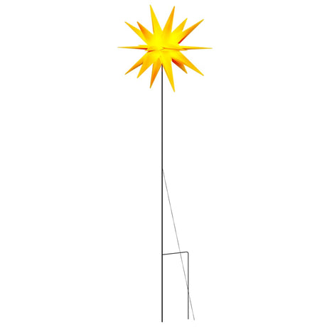 VIDAXL -Weihnachtslampe mit Erdungsnadel und LED faltbar 57 cm Gelb