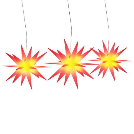VIDAXL -Weihnachtslampen mit LEDs 3 PCs rot falten