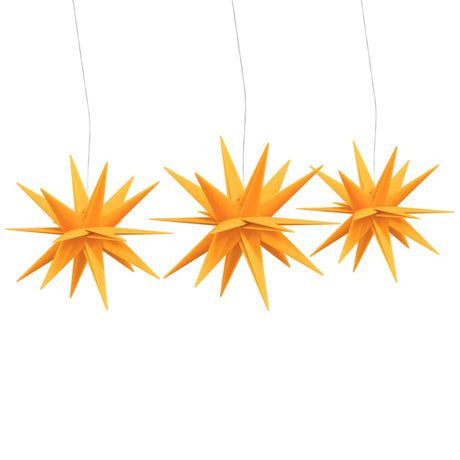 VIDAXL -Weihnachtslampen mit LEDs 3 PCs gelb falten