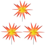 VIDAXL -Weihnachtslampen mit Bodennadel und LEDs 3 ST 35 cm rot