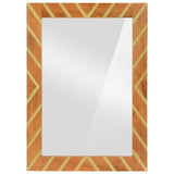 Vidaxl Badezimmerspiegel 50x70x3 cm Festes Mangoholz und Glasbraun