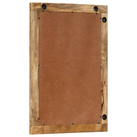 Vidaxl Badezimmerspiegel 50x70x2,5 cm Festes Mangoholz und Glas