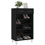 Vidaxl schoenenkast 60x35x105 cm bewerkt hout zwart