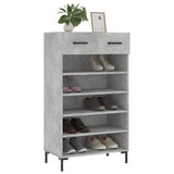 Vidaxl schoenenkast 60x35x105 cm bewerkt hout betongrijs