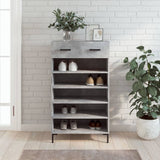 Vidaxl schoenenkast 60x35x105 cm bewerkt hout betongrijs