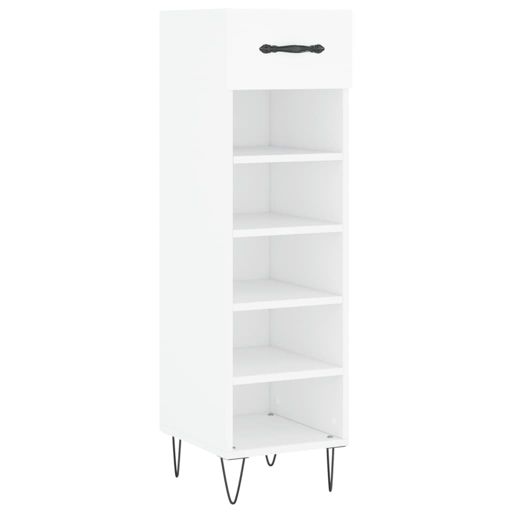 Vidaxl schoenenkast 30x35x105 cm bewerkt hout wit
