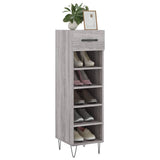 Vidaxl schoenenkast 30x35x105 cm bewerkt hout grijs sonoma eikenkleur