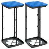 Vidaxl Müllbeutelhalter 2 PCs 60 l PP Schwarz und Blau