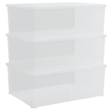 Vidaxl Storage boxes plastic 3 ST Stackable 10 L