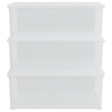 Vidaxl Storage boxes plastic 3 ST Stackable 10 L