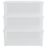 VIDAXL -Speicherboxen Kunststoff 3 ST stapelbar 10 l