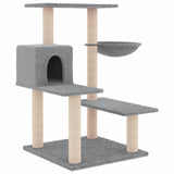 Vidaxl cat furniture with sisal scratching posts 82.5 cm light gray