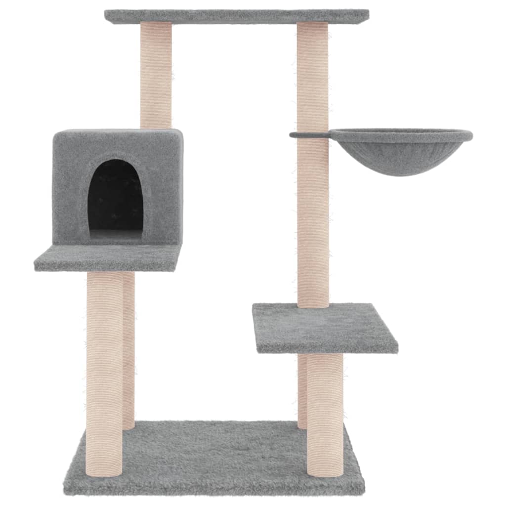 Vidaxl Cat Furniture con graffi di sisal 82,5 cm grigio chiaro