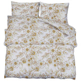 Vidaxl Duvet Crossing Set 200x200 cm Baumwoll weiß und braun
