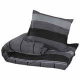 Vidaxl Duvet Overray Set 200x200 cm Baumwolle dunkelgrau