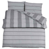 VIDAXL -Duvet -Überraschungs -Set 140x200 cm Baumwollgrau
