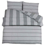 VIDAXL -Duvet -Überraschungs -Set 140x200 cm Baumwollgrau
