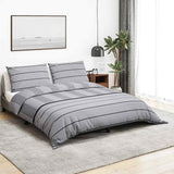 VIDAXL -Duvet -Überraschungs -Set 140x200 cm Baumwollgrau