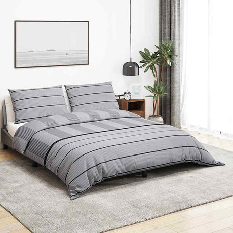 Vidaxl Duvet Crossing Set 200x200 cm Baumwollgrau
