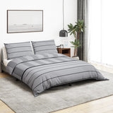 Vidaxl Duvet Overray Set 260x220 cm bomull grå