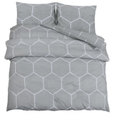 Vidaxl Duvet Overray Set 140x200 cm bomullsgrå