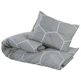 Vidaxl Duvet Overray Set 140x200 cm bomullsgrå