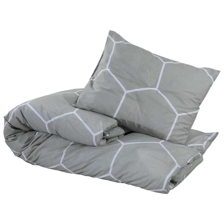 Vidaxl Duvet Crossing Set 200x200 cm Baumwollgrau