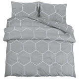 Vidaxl -Duvet -Überraschungs -Set 220x240 cm Baumwollgrau