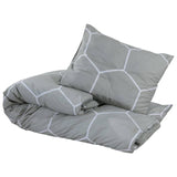 Vidaxl Duvet overray set 135x200 cm cotton gray