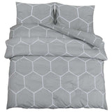 Vidaxl Duvet Crossing Set 200x200 cm Baumwollgrau
