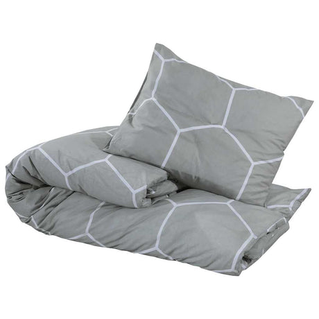 Vidaxl Duvet Crossing Set 200x200 cm Baumwollgrau