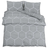 Vidaxl Duvet Crossing Set 225x220 cm Baumwollgrau