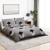 Vidaxl Duvet Crossing Set 240x220 cm Baumwollgrau