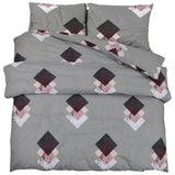 VIDAXL DUVET OVERRAY SET 220x240 cm bomullsgrå