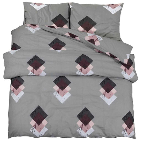 Vidaxl Duvet Crossing Set 155x220 cm Baumwollgrau
