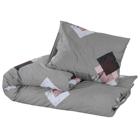 Vidaxl Duvet Crossing Set 155x220 cm Baumwollgrau