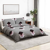 Vidaxl Duvet Crossing Set 155x220 cm Baumwollgrau