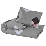 Vidaxl Duvet Crossing Set 200x200 cm Baumwollgrau
