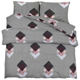 Vidaxl Duvet Crossing Set 200x200 cm Baumwollgrau
