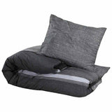 Vidaxl Duvet Overray Set 140x200 cm Baumwolle dunkelgrau