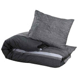 Vidaxl Duvet Overray Set 240x220 cm Baumwolle dunkelgrau