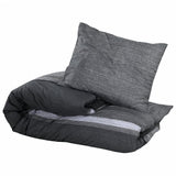 Sada přesun Vidaxl Duvet Sada 135x200 cm Cotton Dark Grey