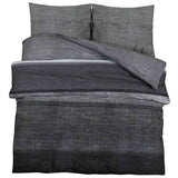 Vidaxl Duvet Overray Set 200x200 cm Baumwolle dunkelgrau