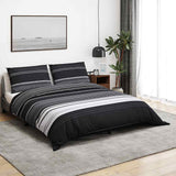 Vidaxx Bettbezug-Set 240x220 cm Baumwolle schwarz und weiß