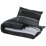 Vidaxl Duvet Overray Set 220x240 cm Baumwollschwarz und Weiß