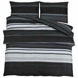 Vidaxl Duvet Overray Set 260x240 cm Baumwollschwarz und Weiß
